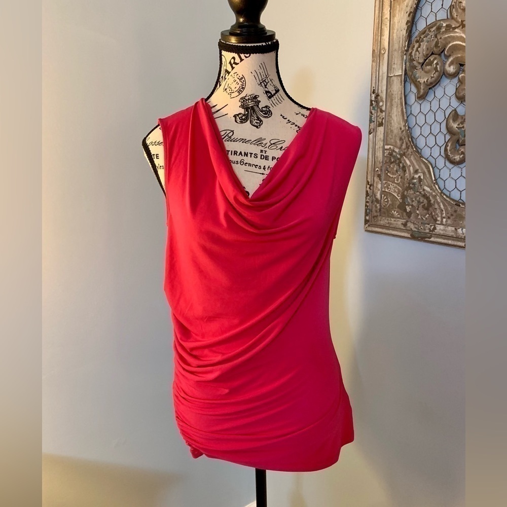 Women’s Nine West Pink Sleeveless Dress Shirt Sz Small